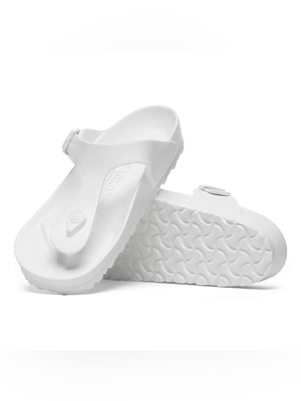 NIB Birkenstock Gizeh Essentials EVA White US L 6/US M 4